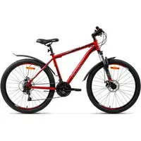 Велосипед AIST Quest Disc 26 р.16 2022 (красный/черный) 1