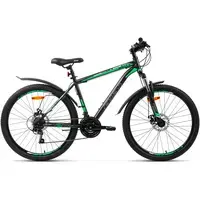 Велосипед AIST Quest Disc 26 р.20 2022 (серый/зеленый) 1