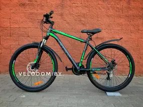 Велосипед AIST Quest Disc 26 р.20 2022 (серый/зеленый) 2