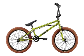 Велосипед Stark Madness BMX 2 2025 (ярко-зеленый/черный/песочный) 2