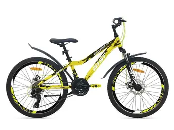 Велосипед AIST Rocky Junior 2.1 2024 (желтый/камуфляж) 1