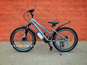 Велосипед Greenway Colibri-H 24 р.14 2021 (серый/синий) 1