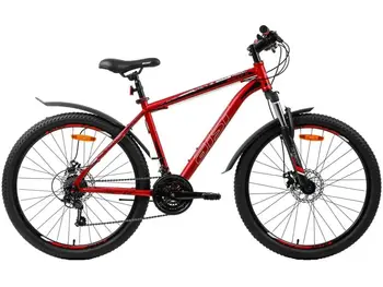 Велосипед AIST Quest Disc 26 р.20 2022 (красный/черный) 1