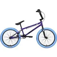 Велосипед Stark Madness BMX 4 2024 (серо-фиолетовый/черный/синий) 1