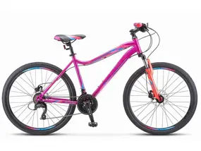 Велосипед Stels Miss-5000 D 26 р.18 2024 (фиолетовый/розовый) 1