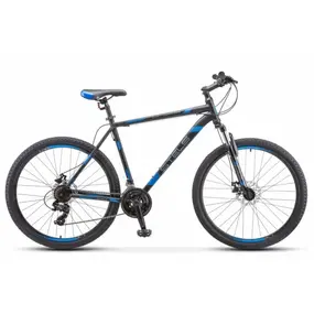 Велосипед Stels Navigator 700 MD 27.5 F020 р.21 2021 (черный матовый/синий) 1