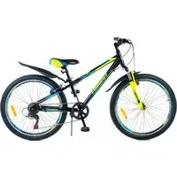 Велосипед Favorit Mateo 24MDA MAT24MD12BK-AL (черный/желтый) 1