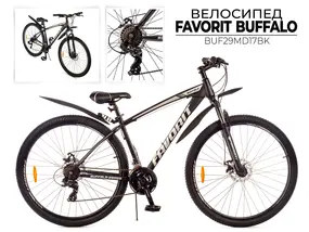 Велосипед Favorit Buffalo 29MDS черный 1