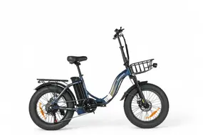 Электровелосипед SameBike City Master Fat (синий) 1