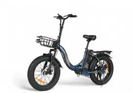 Электровелосипед SameBike City Master Fat (синий) 1