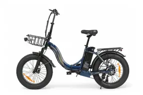 Электровелосипед SameBike City Master Fat (синий) 1