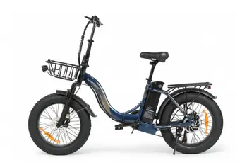 Электровелосипед SameBike City Master Fat (синий) 1