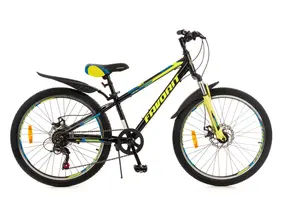 Велосипед Favorit Mateo 24MDA MAT24MD12BK-AL (черный/желтый) 1