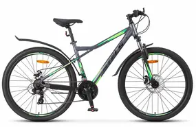 Велосипед Stels Navigator 710 MD 27,5 V020 серый-зеленый 1