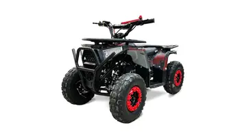 Детский бензиновый квадроцикл MOTAX GRIZLIK MIDI PS BW черный-красный камуфляж 1