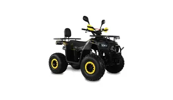 Подростковый бензиновый квадроцикл MOTAX Grizlik Super Lux 125 черный-желтый камуфляж 1