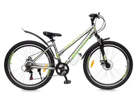 Велосипед Greenway Colibri-H 24 серый-зеленый 2