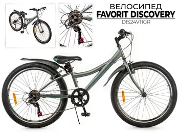 Велосипед Favorit Discovery 24 серый 1