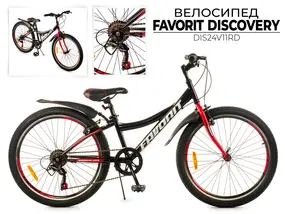 Велосипед Favorit Discovery 24VS DIS24V11RD 1