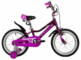 Детский велосипед Novatrack Novara 16 2022 165ANOVARA.VL22 (фиолетовый) 1