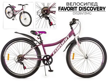 Велосипед Favorit Discovery 26VS фиолетовый 1