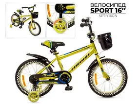 Детский велосипед Favorit Sport 16 зеленый 1