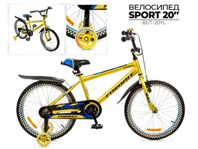 Детский велосипед Favorit Sport 20 желтый 1