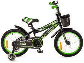 Детский велосипед Favorit Biker 16 черный-зеленый 1