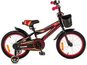 Детский велосипед Favorit Biker 16 черный-красный 1