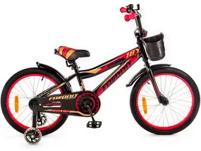Детский велосипед Favorit Biker 18 черный-красный 1