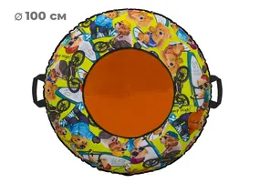 Тюбинг 100см ОКСФОРД BEAR (С камерой) TT.001.BearОTА1.01.13.100 1