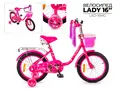 Детский велосипед Favorit Lady 16 ярко-розовый 1