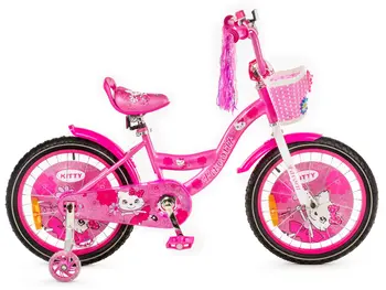Детский велосипед Favorit Kitty 16 ярко-розовый 1