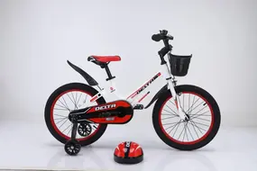 Детский велосипед Delta Prestige 16 2023 (белый, спицы, шлем) 1
