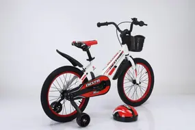 Детский велосипед Delta Prestige 16 2023 (белый, спицы, шлем) 1