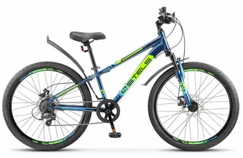 Велосипед Stels Navigator 400 MD 24 Синий-Салатовый 1