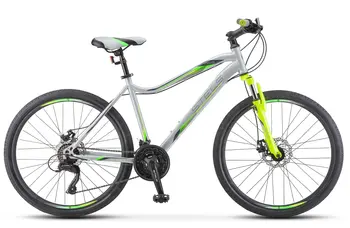 Велосипед Stels 5000 MD 26 серебристо-салатовый 1