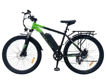 Электровелосипед Smart8 Mars Черно-зелёный 1