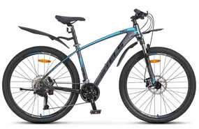 Велосипед Stels Navigator 750 27.5 MD Антрацитовый-синий 1