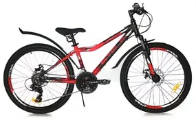 Велосипед Stels Navigator 450 MD 24 V030 2024 (черный/красный) 1