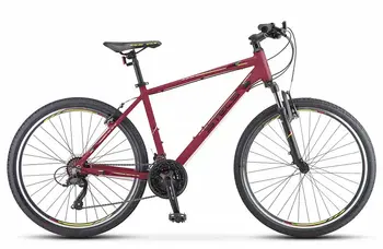 Велосипед Stels Navigator 590 V 26 K010 р.16 2023 (разобранный, бордовый/салатовый) 1