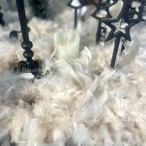 Гирлянда декоративная из перьев Боа Kaemingk 1.5 м жемчужный 1