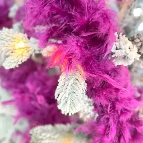 Гирлянда декоративная из перьев Боа Kaemingk 1.84 м магнолия 1