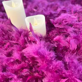 Гирлянда декоративная из перьев Боа Kaemingk 1.84 м магнолия 1