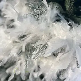 Гирлянда декоративная из перьев Боа Kaemingk 1.84 м белый 1