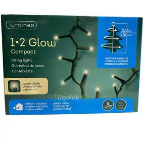 Гирлянда микс светодиодная 1.5 м 400 LED Lumineo теплый белый 1