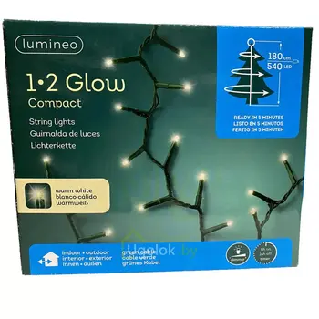 Гирлянда микс светодиодная 1.8 м 540 LED Lumineo теплый белый 1