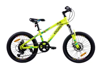 Детский велосипед Krakken Skully желтый 1