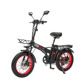 Электровелосипед Minako F10 Pro 48V 20 ah черный-красный 1