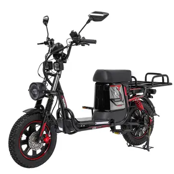 Электровелосипед Minako Titan 2.0 черный-красный 1